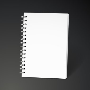 boş spiral defter