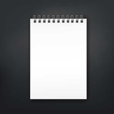 boş bir not defteri 