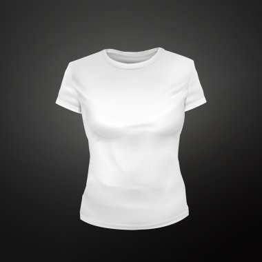 Boş beyaz kadınlarda T-shirt