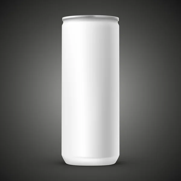 Blank aluminum can template — Stock Vector