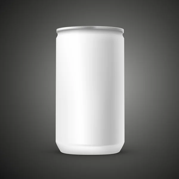空白のアルミ缶のテンプレート — ストックベクタ
