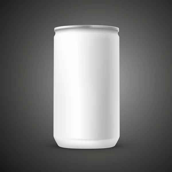 Blank aluminum can template — Stock Vector