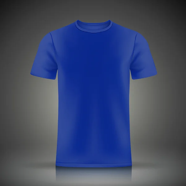 Plantilla de camiseta azul — Vector de stock