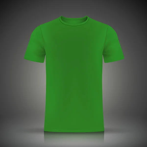 Modelo de camiseta verde — Vetor de Stock