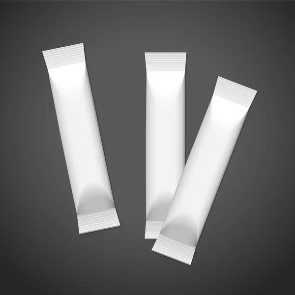 Paquete en blanco conjunto — Vector de stock