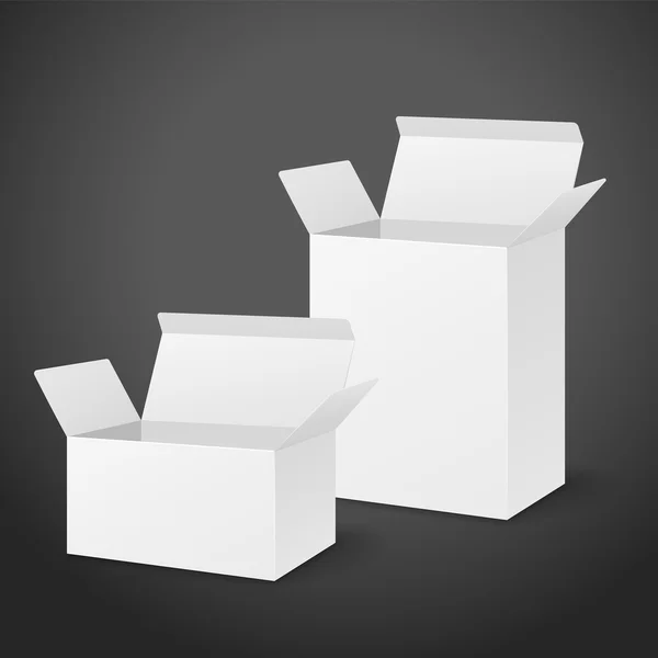 Jeu de carton blanc — Image vectorielle