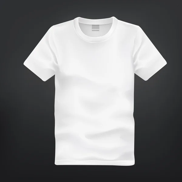 Plantilla camiseta blanca — Vector de stock