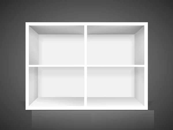 Librería moderna en blanco — Vector de stock