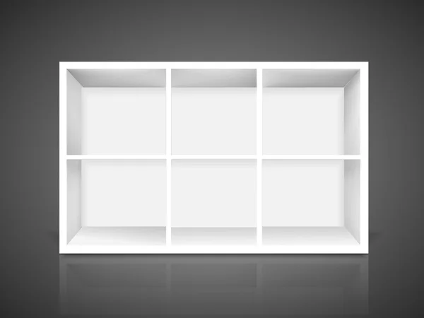 Librería moderna en blanco — Vector de stock