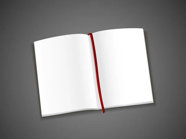 Blank öppen bok — Stock vektor