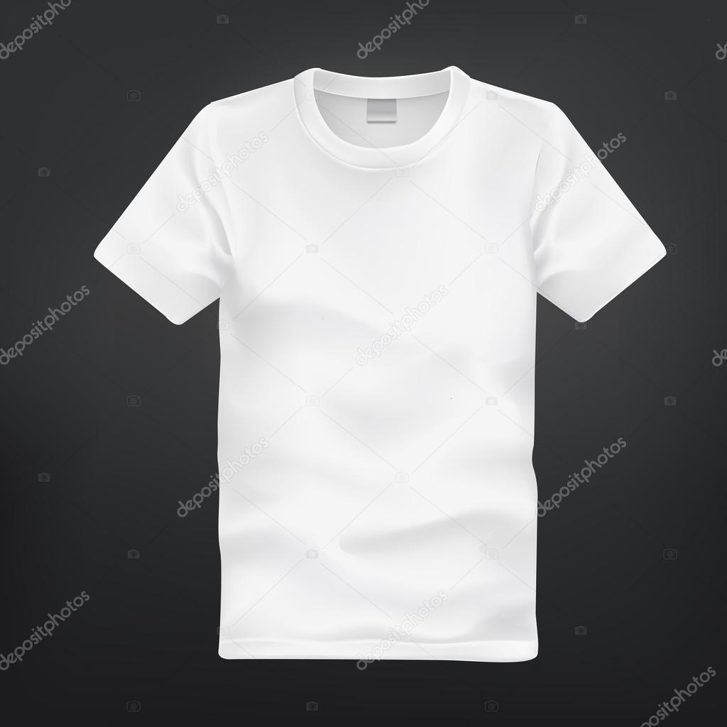 white T-shirt template