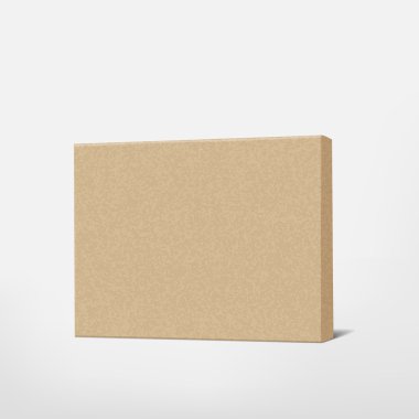 paket kahverengi karton kutu