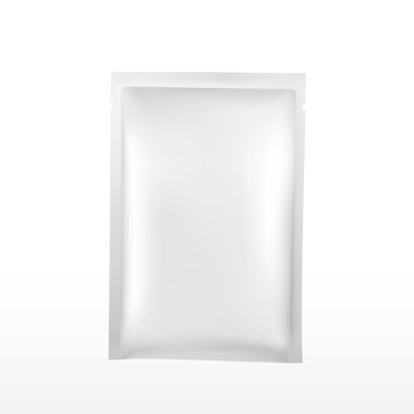 blank plastic package for cosmetics isolated on white clipart