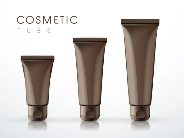 Cosmetische verpakking buis set — Stockvector