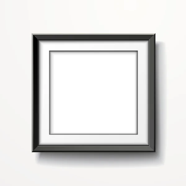 Blank picture frame isolated on white — Stock Vector