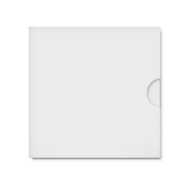 Blank CD envelope isolated on white — Stock Vector