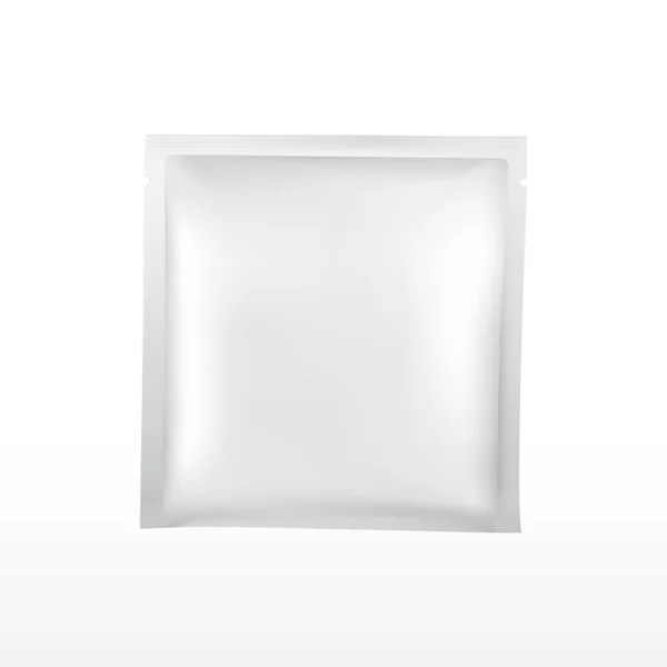 Pacote de plástico em branco para conjunto de cosméticos — Vetor de Stock