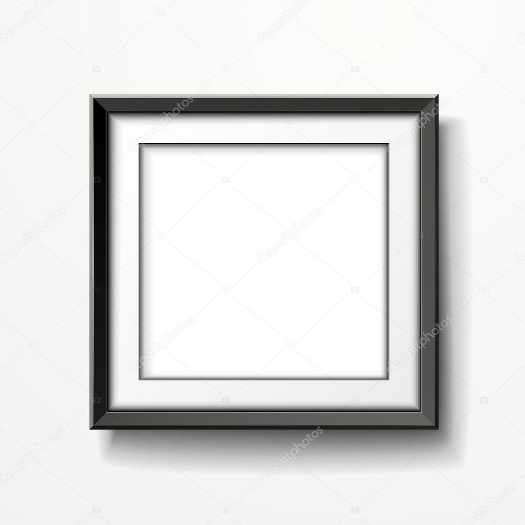 blank picture frame isolated on white 