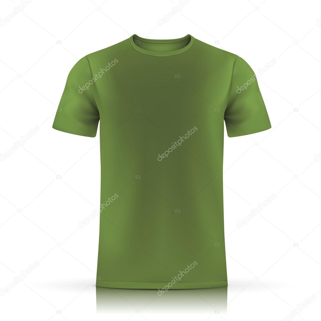 green T-shirt template