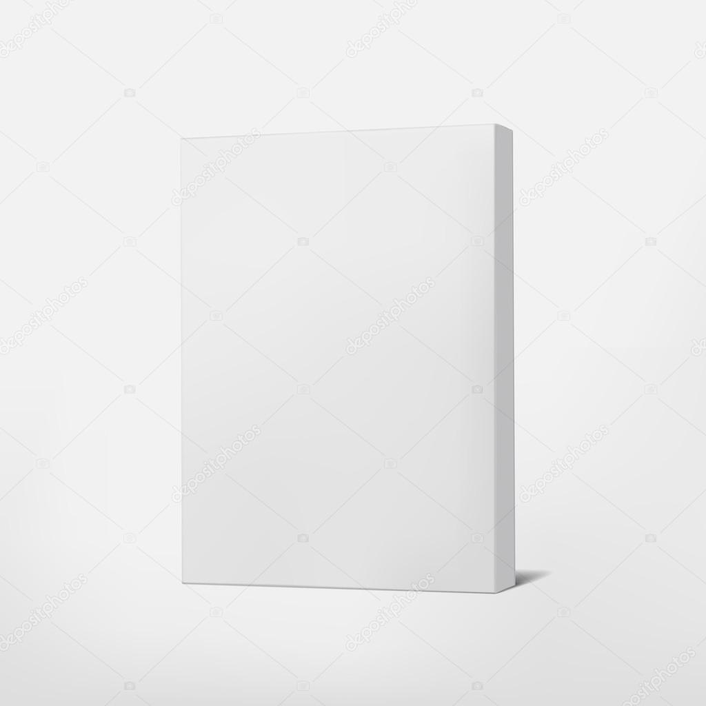 package white cardboard box isolated on white 