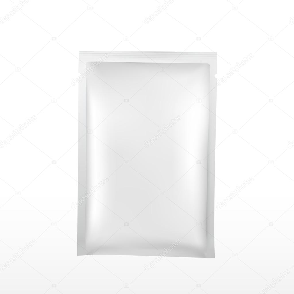 blank plastic package for cosmetics isolated on white