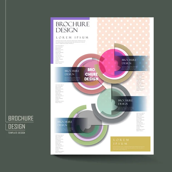 Design moderno in stile geometrico poster brochure modello — Vettoriale Stock