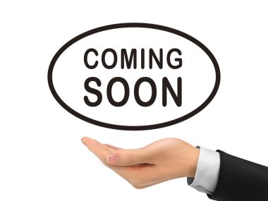 gerçekçi eliyle tutarak kelimeler coming soon 