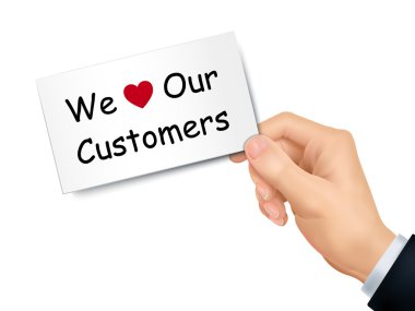 biz aşk bizim müşteriler kartı elinde 