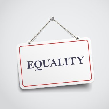 eşitlik işareti asılı