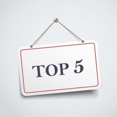 En iyi 5 asılı işareti