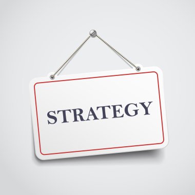 işareti asılı strateji
