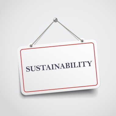 işareti asılı sürdürülebilirlik