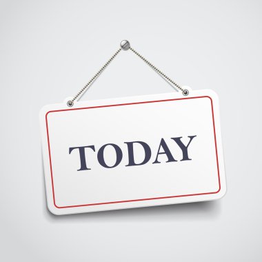 Bugün asılı işareti