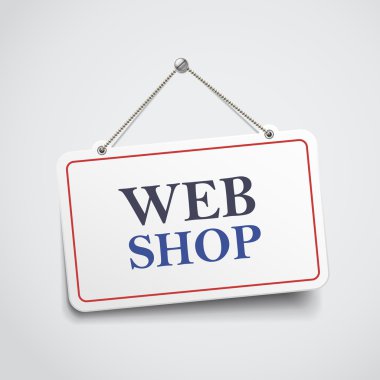 işareti asılı web Mağazalar
