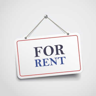 for rent hanging sign clipart