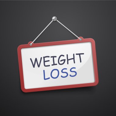 kilo kaybı işareti asılı