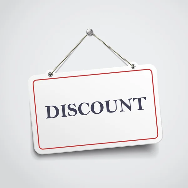 Signe de suspension discount — Image vectorielle