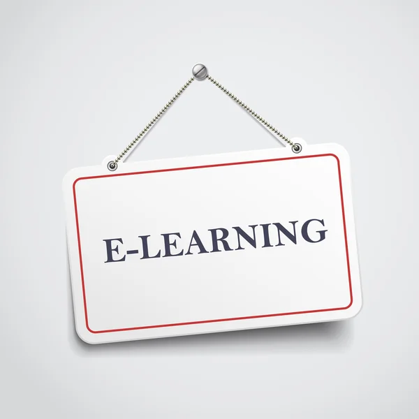 E-learning předsazení znamení — Stockový vektor