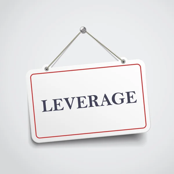 Markah gantung leverage - Stok Vektor
