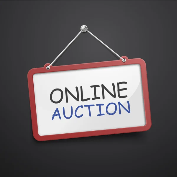 Aukcja online wisi znak — Wektor stockowy