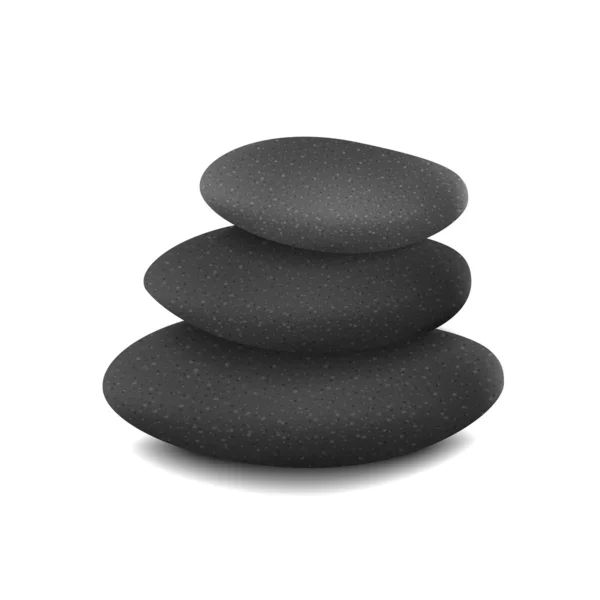 Stones in balanced pile — Stock Vector