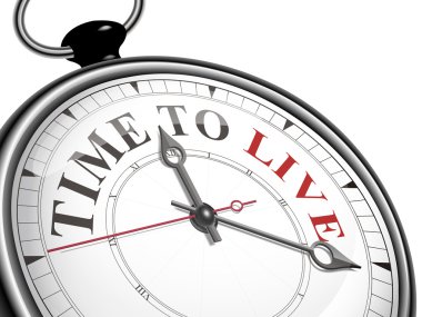 time to live concept clock  clipart