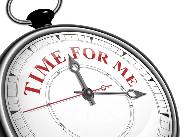 Ο χρόνος για μένα έννοια ρολόι — Διανυσματικό Αρχείο