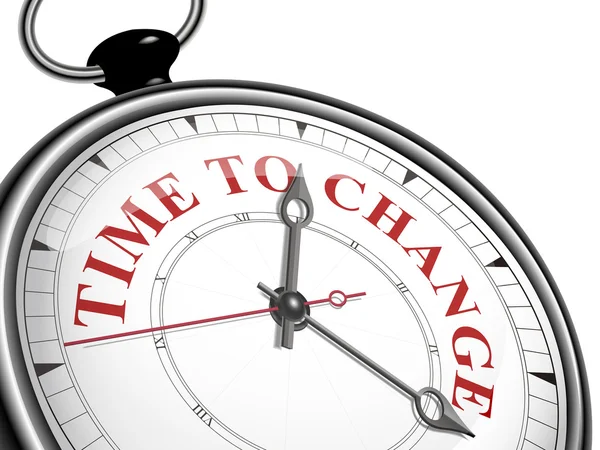 Czas na zmianę koncepcji zegar — Wektor stockowy