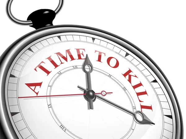 Un tempo per uccidere il concetto orologio — Vettoriale Stock