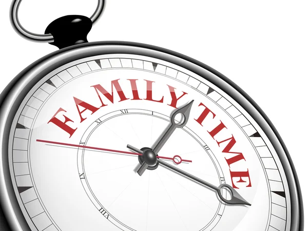 Rodina koncepce hodiny — Stockový vektor