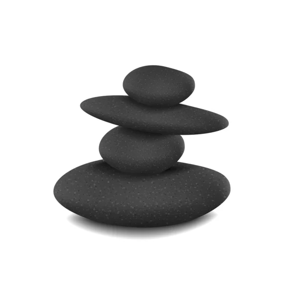 Piedras en pila equilibrada — Vector de stock