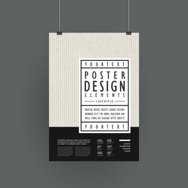 modern poster template design clipart