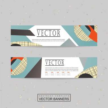 kolaj stil banner şablon tasarımı