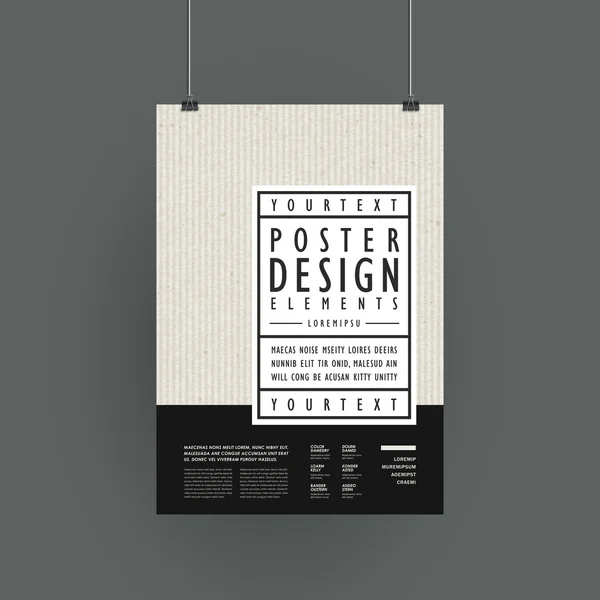 Diseño moderno de plantilla de póster — Vector de stock